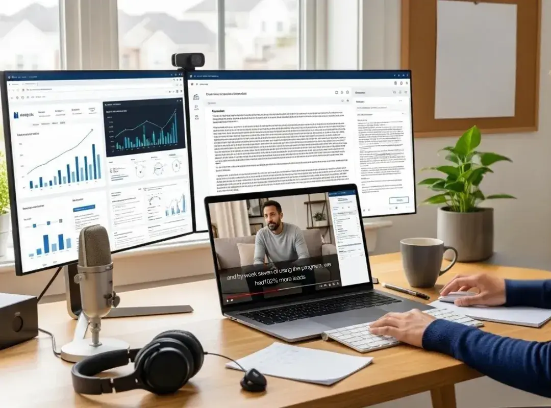 video testimonial transcription and captions compliant