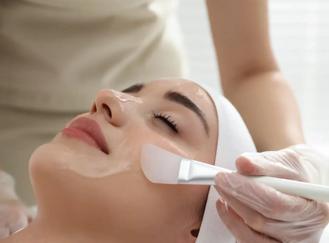 face treatment for chemical peel procedure
