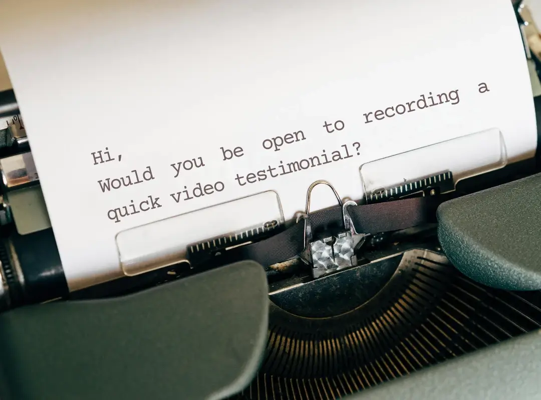 video testimonial request templates for email and SMS